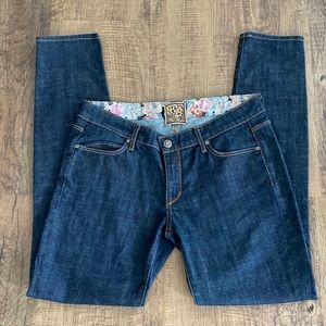 Rich & Skinny Size 29 dark blue wash Jeans #45-5073 EUC